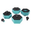 wolfcraft 4 Multifunctional Workpiece Rests I 6892000 I Non-Slip Pad