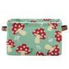 Rectangular Storage Bin Mushroom Basket with Handles - Toy Bins