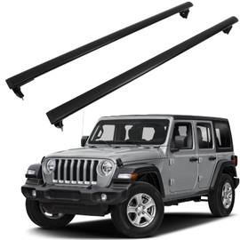 SCITOO Roof Rack Cross Bar 165LBS Compatible with for Jeep Wrangler 2007-2019 2 Roof Cross Bars Black