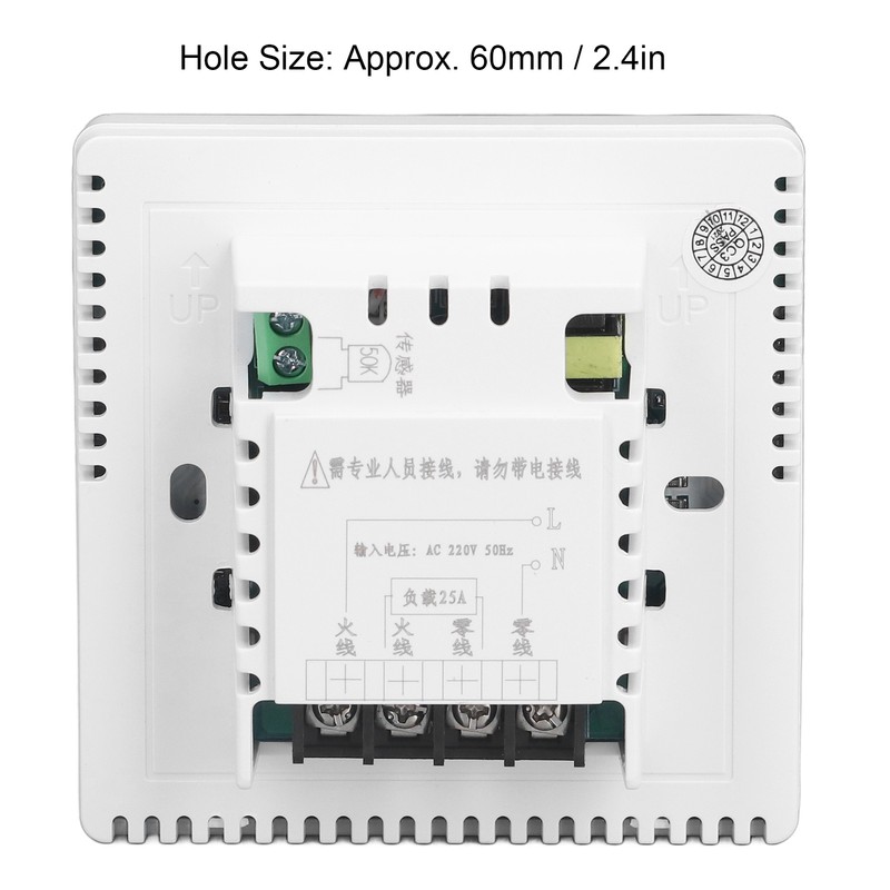 Household Thermostat Electric Heating Thermostat Intelligent Temperature Control Panel AC220V