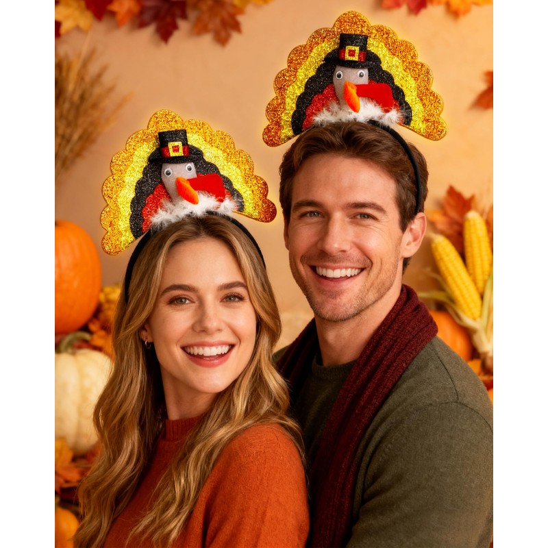 Thanksgiving Turkey Headband for Turkey Trot Running Role Play Dress