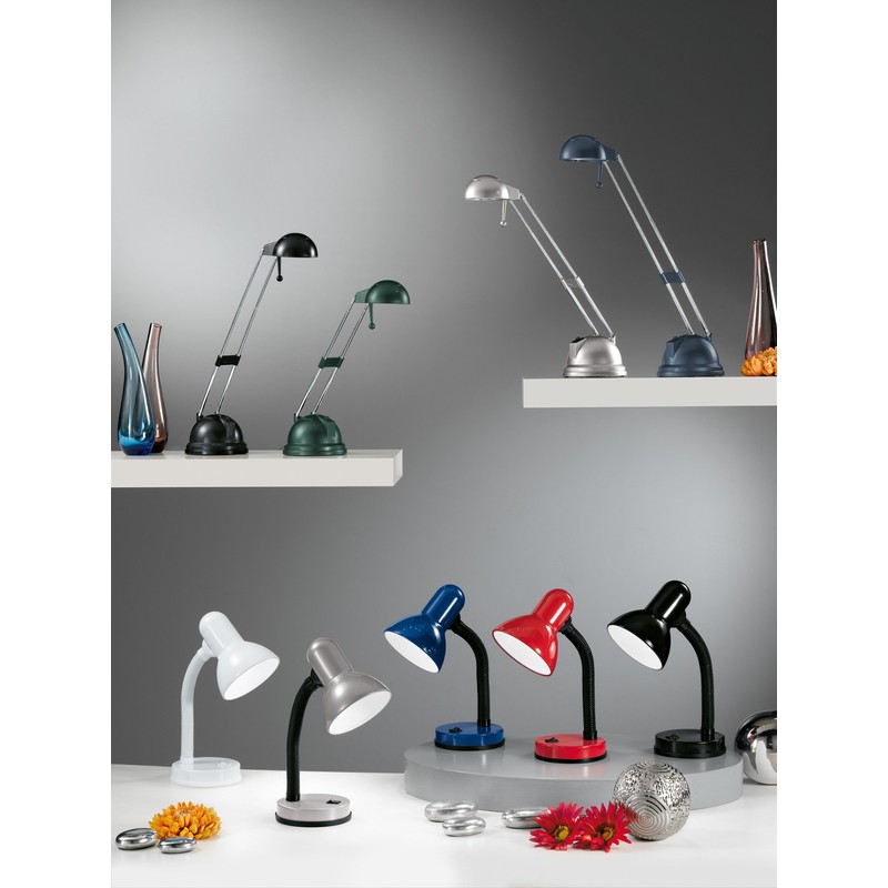 EGLO table lamp, steel, E27, blue, 12.5 x 12.5 x