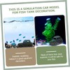 Sosoport Fish Tank Decor Resin Shrimp House Undersea Wreckage Ornament