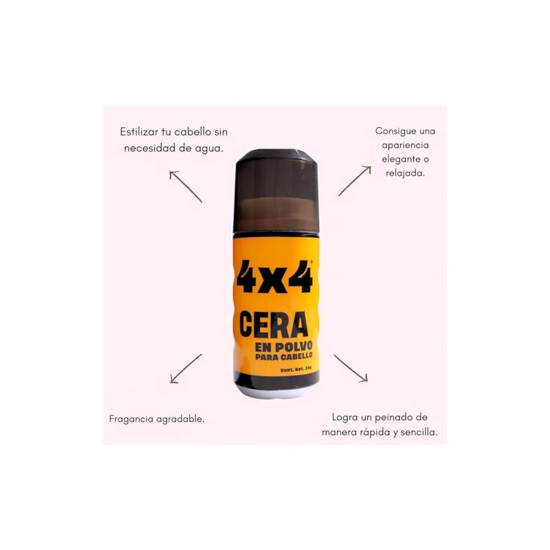 Cera En Polvo Para Cabello 4x4 20g