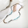 Winssigma Natural Gemstone Beaded Necklace, Hand Knotted Stone Choker Necklace