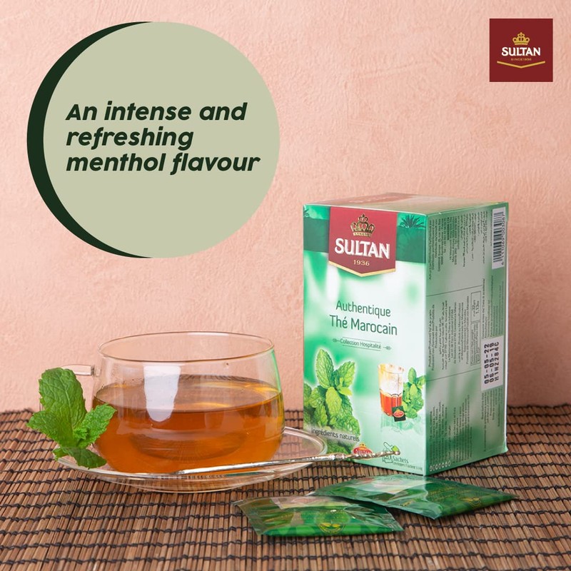 SULTAN TEA Moroccan Green Tea with Mint Herbal Green Teas