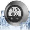 Silicone Cover Ice Bath Thermometer with Timer, Waterproof Floating Water