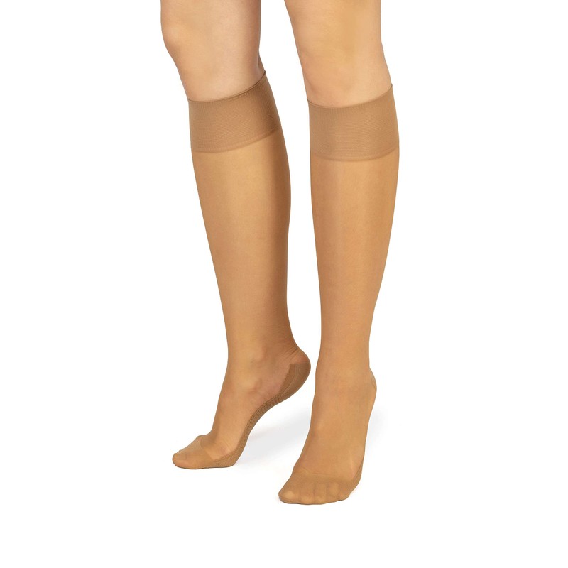 LORES Pop Socks Women's Knee Socks Breathable with Massage Sole