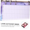 TEHAUX Budget Binder Money Organizer A6 Size Marble Notebook Zipper