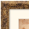 Eitida 8x10 in Rustic Gold Ornate Classic Picture Frame, Matted