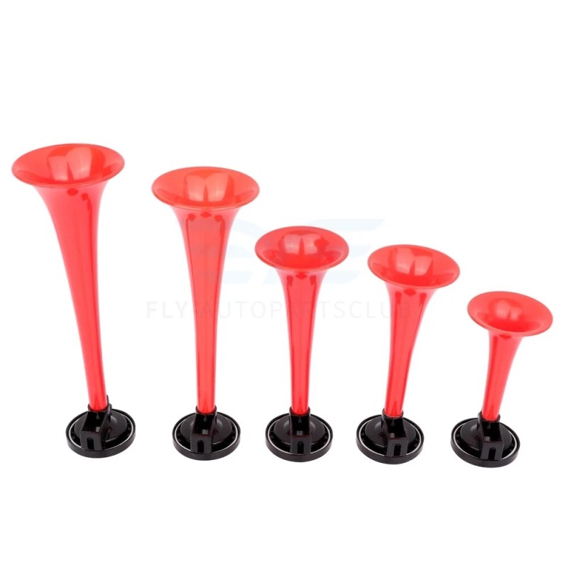 130dB Dixie 5 Red Trumpet Train Air Horn Loud Dukes