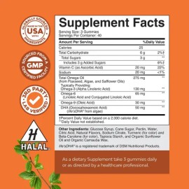 Natures Craft Gomitas Omega-3 Para Adultos Dha 6-9