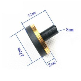 TEAMWILL Rod Butt Cap Building & Repair Component Parts Fishing Pole Replacement (Gold)