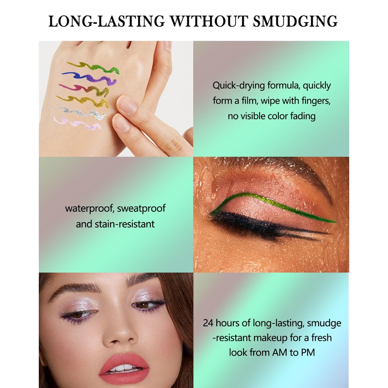 Chameleon Gel Eyeliner Pencil-1pcs Pink Gold Metallic Highly Pigmented Glitter