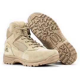 RYNO GEAR Tactical Combat Military Boots with CoolMax Lining, Contrast Stitching and Slip Resistant Sole (6" Beige, us_footwear_size_system, adult, men, numeric, medium, numeric_11_point_5)