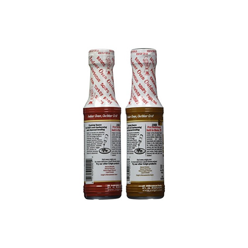 Colgin Hickory & Mesquite Liquid Smoke (4 oz each) Bundle