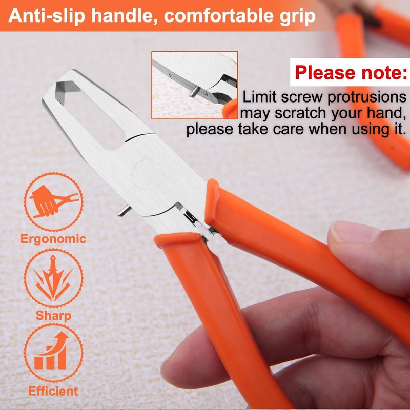 LEONTOOL End Plastic Nippers, Set of 4, Precision End Nippers,