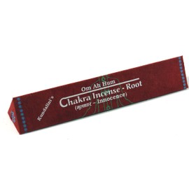 GURU SHOP Chakra Incense, Incense Sticks, Root, Red, 18 x 3 x 3 cm, Incense Sticks from Tibet, Nepal