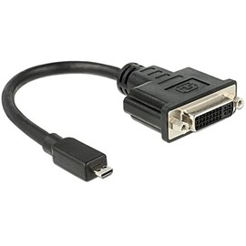 Delock 65563 ADAPTADOR DE Cable DE VÍDEO 0,2 M DVI-D Micro-HDMI Negro