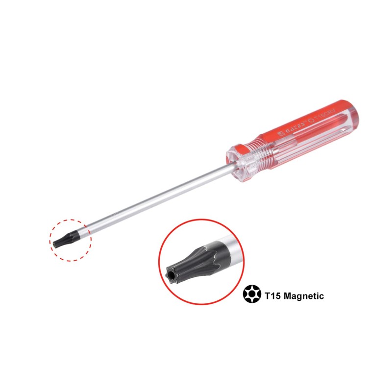 3-Pack Torx Security Screwdriver with Magnetic Tip Plastic Grip with