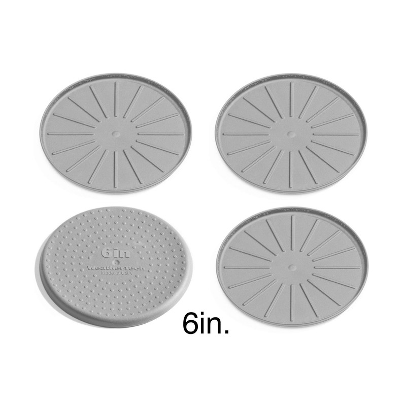 WeatherTech 6" Coasters Grey - 8A6CSTGR