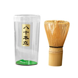 ＫＬＫＣＭＳ Matcha Whisk Stirrer with Holder, Utensils,Bamboo Whisk, Traditional Japanese Chasen for Making Matcha Powder Tea Ceremony, Style B