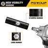 PGROUP 3/8” Drive Deep Impact Socket, Metric(11mm socket), 6-Point, Cr-V