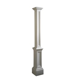 Mayne Signature Lamp Post - White - Dimensions: 9.5in L x 9.5in W x 72in H - Fade Resistant - Polyethylene Lamp Post (5837-W) Decorative Sleeve ONLY