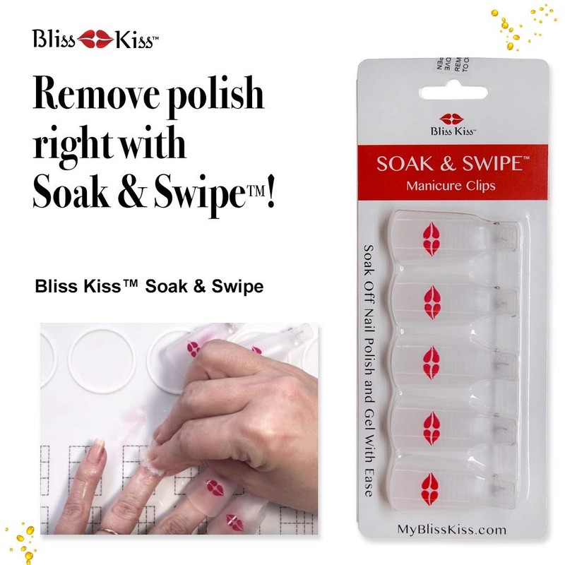 Bliss Kiss™ Reusable Soak & Swipe™ Nail Art-Nail Polish Remover