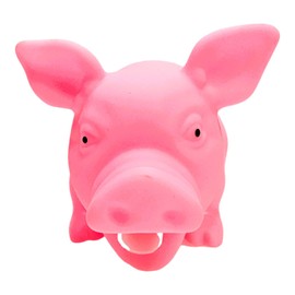 8" Pink Snorting Rubber Pigs (3 Pack) Squeezable Noisemakers Great Game Prize for Carnivals and Party (Pink, 3, Pack)