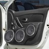 X AUTOHAUX 5" Titanium Tone Audio Speaker Cover Mesh Subwoofer