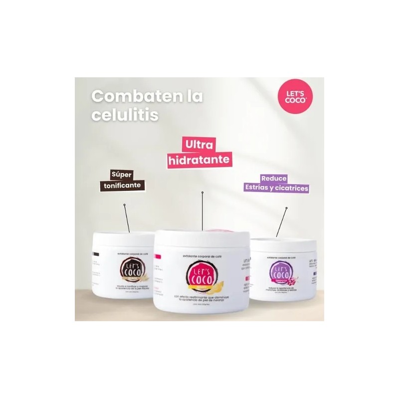 Lets Coco - Black - Exfoliante De Café Y Coco