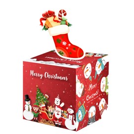 AIXXCUVQ Joyful Christmas Surprises Money Gift Box For Festive Cheer Well Crafted Paper Christmas Money Gift Boxes Cash Boxes