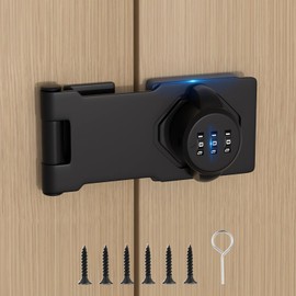 Closet Locks for Double Doors - Keyless Cabinet Lock with Code - 3-Digit Combination Password Pantry Locks Latch Sliding Closet Door Lock for Shed Folding Double Cupboard Door Silver 2 Pack