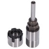 Router Bit Extension Rod 1/4in Round Shank Cemented Carbide Chuck Extender Adapter for Trimming Milling Woodworking Engraving Machine