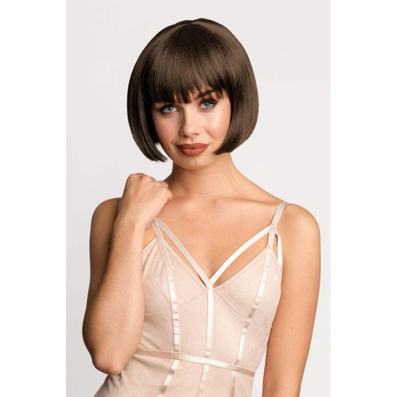 Brown bob wig, chic and stylish: Honour mocha #10