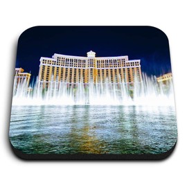1 x Square MDF Fridge Magnet - Bellagio Hotel Las Vegas USA 3097