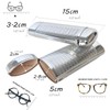 HIQIU Portable Hard Shell Glasses Case Metal Aluminium Box Glasses
