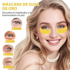 120Pcs Parches 24k, Bolsas y Ojeras de Ojo, Parches Ojeras 24k, Colageno Contorno de Ojos, Patas de Gallo e Hinchazón, Secos y Líneas Finas, Tratamien