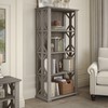 Bush Furniture Homestead 4 Shelf Farmhouse Bookcase in Driftwood Gray