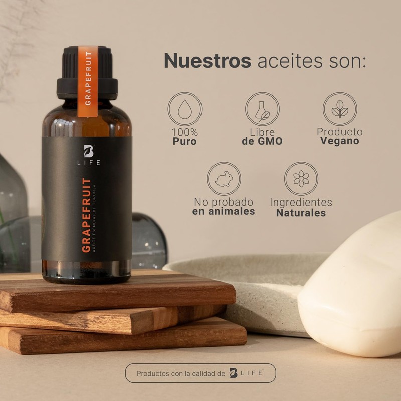 Aceite Esencial con Ingredientes Puros y Naturales de 50 ml.