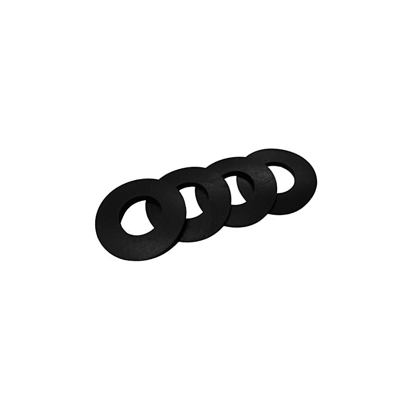 Herco Black Neoprene Industrial Grade Rubber Washers - 7/16" ID