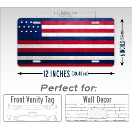 SignsAndTagsOnline.com John Paul Jones "Serapis" Weathered Metal Flag License Plate Auto Tag