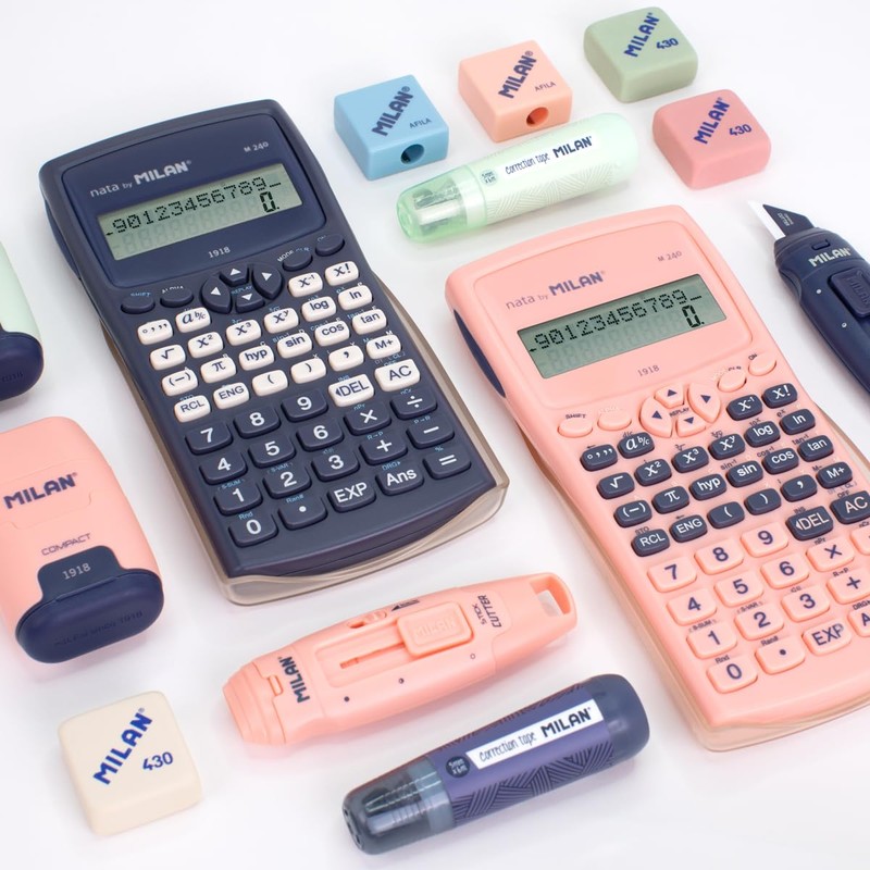 MILAN® Scientific Calculator M240 Series 1918 Pink
