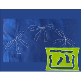 Parrs Ribbon Bows Free Motion Quilting Ruler for Domestic Machines