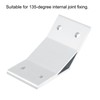 sourcing map 4Pcs 135 Degree Angle Aluminum Profile Corner Brackets,