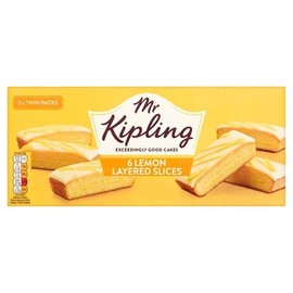 Mr Kipling Lemon Layered Slices 6pk (Pack of 3)