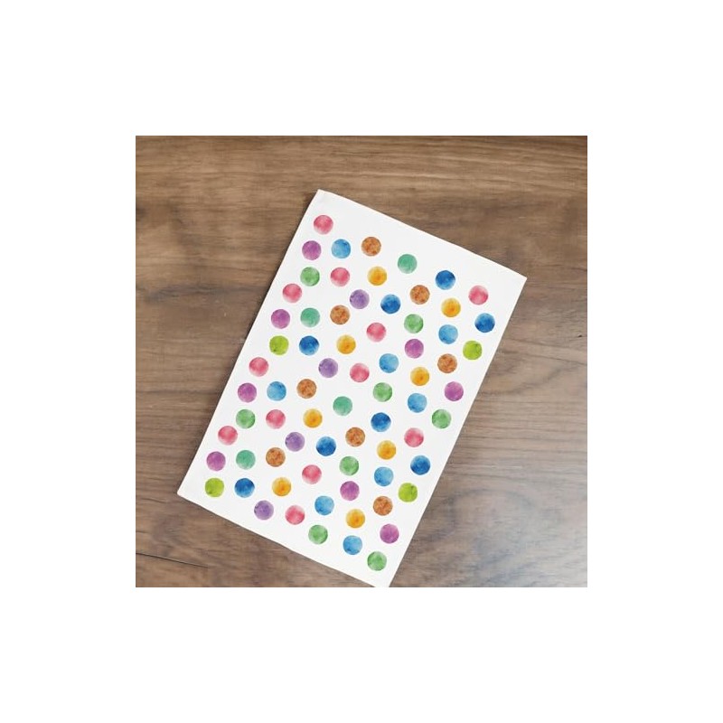Purely Home Polka Dots Tea Towel - Multicoloured Rainbow Spots