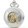 SEWOR Classic Pocket Watch Patterned Case Mechanical Movement Hand Winding