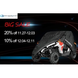 NEVERLAND UTV Covers, Storage Sun-UV Rain Snow Protector Universal for Can-Am Kawasaki Polaris Honda Suzuki Yamaha Arctic Cat John Deere Kymco Bobcat Argo (Durable)
